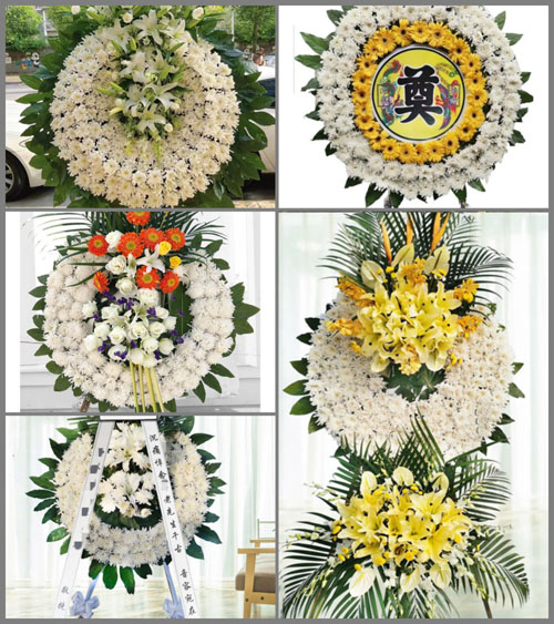 山东青岛黄岛区宝山镇金岭村花圈速递